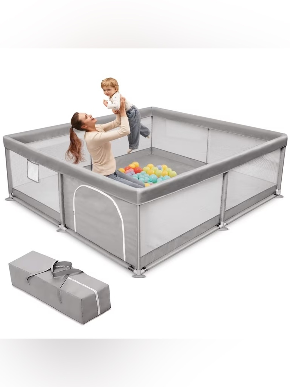 Play Fence Portable Kids or pets Playpen - Safe Indoor Play Area